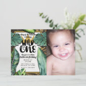 ワイルドワンキングオブシチュエーションクラウン1st誕生日パーティー 招待状 (スタンド正面)