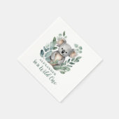 ワイルドワンコアラベアーバースデーパーティー スタンダードカクテルナプキン (角)