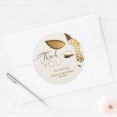 ワイルドワンサファリの誕生日ありがとう ラウンドシール (封筒)