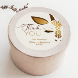 ワイルドワンサファリの誕生日ありがとう ラウンドシール