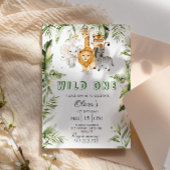 ワイルドワンサファリの誕生日の招待状 招待状