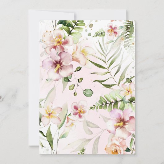 ワイルドワンサファリの誕生日の招待状 招待状 (裏面)