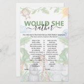 ワイルドワンサファリは彼女はむしろ赤ちゃんシャワーゲームをする (正面/裏面)