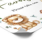 ワイルドワンサファリは赤ちゃんシャワーを好む ポスター (角)