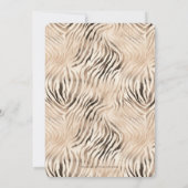 ワイルドワンサファリをテーマにした第1の誕生日の写真 招待状 (裏面)