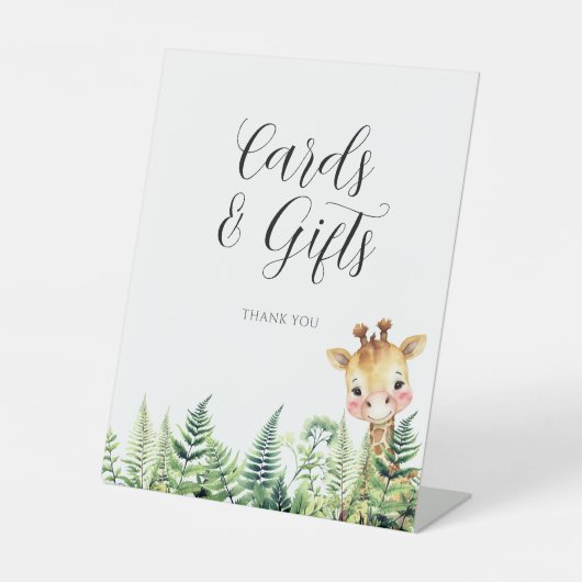 ワイルドワンサファリアニマルカードギフト 台座サイン (正面)