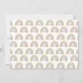 ワイルドワンサファリアニマルガールズファースト誕生日 招待状 (裏面)