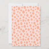 ワイルドワンサファリアニマルガールベビーシャワー 招待状 (裏面)