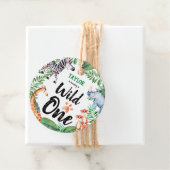 ワイルドワンサファリアニマルキッズ1st誕生日パーティー フェイバータグ (インサイチュ)