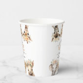 ワイルドワンサファリアニマルズガール1st誕生日紙 紙コップ (右)