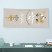 ワイルドワンサファリアニマルズファースト誕生日バナー 横断幕 (トレードショー)