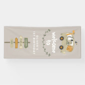 ワイルドワンサファリアニマルズファースト誕生日バナー 横断幕 (横)