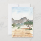 ワイルドワンサファリアニマルズファースト誕生日 招待状 (裏面)