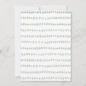 ワイルドワンサファリアニマルズボーイベビーシャワー招待状 招待状 (裏面)