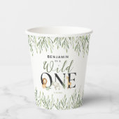 ワイルドワンサファリアニマルズボーイ第1誕生日パーティー 紙コップ (正面)