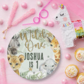 ワイルドワンサファリアニマルズ紙プレート ペーパープレート (パーティー)