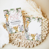 ワイルドワンサファリアニマルズ1stバースデーガールインビタティ 招待状