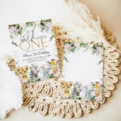 ワイルドワンサファリアニマルズ1stバースデーガールインビタティ 招待状