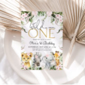 ワイルドワンサファリアニマルズ1stバースデーガールインビタティ 招待状