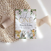 ワイルドワンサファリアニマルズ1stバースデーガールインビタティ 招待状