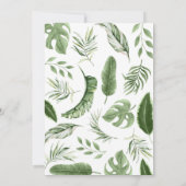 ワイルドワンサファリアニマルズ1st誕生日招待状 招待状 (裏面)