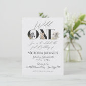 ワイルドワンサファリアニマルズ1st誕生日招待状 招待状 (スタンド正面)