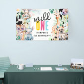 ワイルドワンサファリアニマルズ1st誕生日 横断幕 (トレードショー)