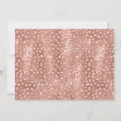 ワイルドワンサファリアニマルバラ金ゴールド1stバースデーガール 招待状 (裏面)