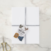 ワイルドワンサファリアニマルバースデーパーティー ギフトタグ (より糸付き)