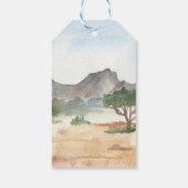 ワイルドワンサファリアニマルファースト誕生日パーティー ギフトタグ (裏面)