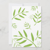 ワイルドワンサファリアニマルベビーシャワーボーイ招待状 招待状 (裏面)