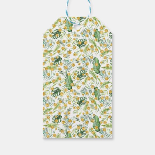 ワイルドワンサファリアニマルベビーシャワーメッセージカード ギフトタグ (裏面)