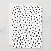 ワイルドワンサファリアニマルベビーシャワー招待状ボーイ 招待状 (裏面)