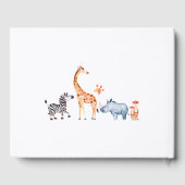 ワイルドワンサファリアニマル第1誕生日パーティー ゲストブック (裏面)