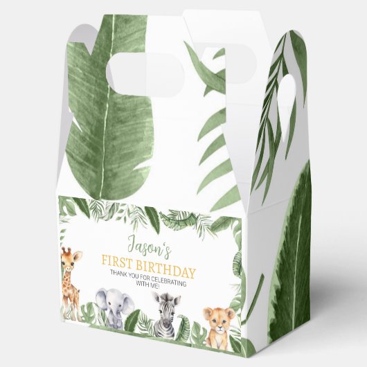 ワイルドワンサファリアニマル誕生日お気に入りボックス フェイバーボックス (オープン)