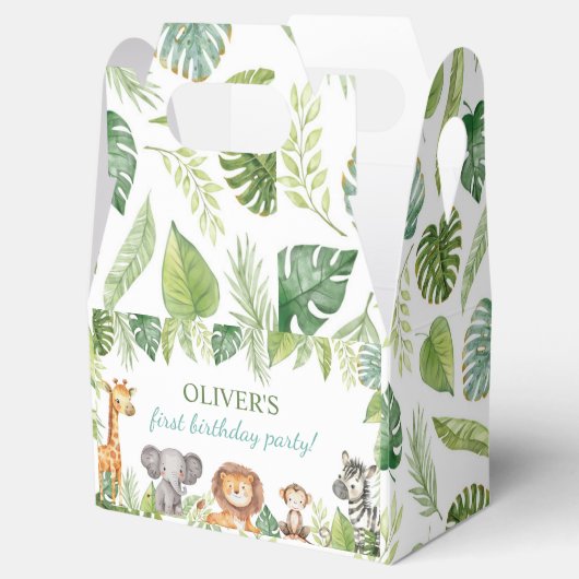 ワイルドワンサファリアニマル誕生日お気に入りボックス フェイバーボックス (オープン)