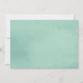 ワイルドワンサファリウォーターカラーベビーシャワー招待状 招待状 (裏面)