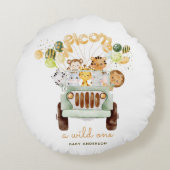 ワイルドワンサファリカーベビーシャワー ラウンドクッション (裏面)