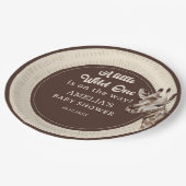 ワイルドワンサファリキリン赤ちゃんシャワー ペーパープレート (アングル)