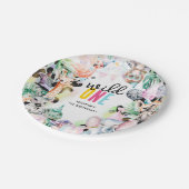 ワイルドワンサファリクールアニマルズ1日 ペーパープレート (アングル)