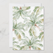 ワイルドワンサファリジャングルの誕生日 招待状 (裏面)