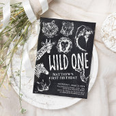 ワイルドワンサファリジャングルの誕生日 招待状