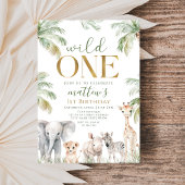 ワイルドワンサファリジャングルの誕生日 招待状