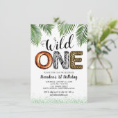 ワイルドワンサファリジャングルの誕生日 招待状 (スタンド正面)