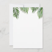 ワイルドワンサファリジャングルの誕生日 招待状 (裏面)