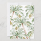 ワイルドワンサファリジャングルアニマルガール1st誕生日 招待状 (裏面)