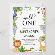 ワイルドワンサファリジャングルアニマルズウォーター誕生日