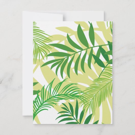 ワイルドワンサファリジャングルアニマルズ誕生日 サンキューカード (裏面)