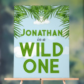 ワイルドワンサファリジャングルパーティー標識 アクリルサイン (ニュートラル)