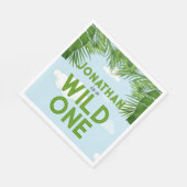 ワイルドワンサファリジャングルパーティー紙ナプキンス スタンダードランチョンナプキン (角)